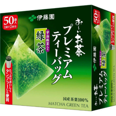 Ito En Oi Ocha Premium Ryokucha Tea Bags with Uji Matcha (50 bags)