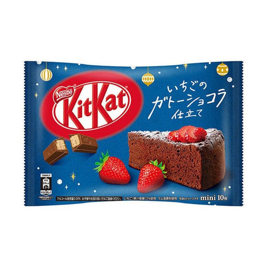 KitKat Japan Chocolate Cake with Strawberries